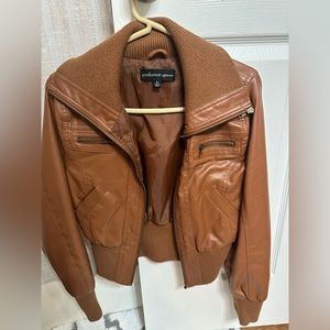 Faux leather jacket